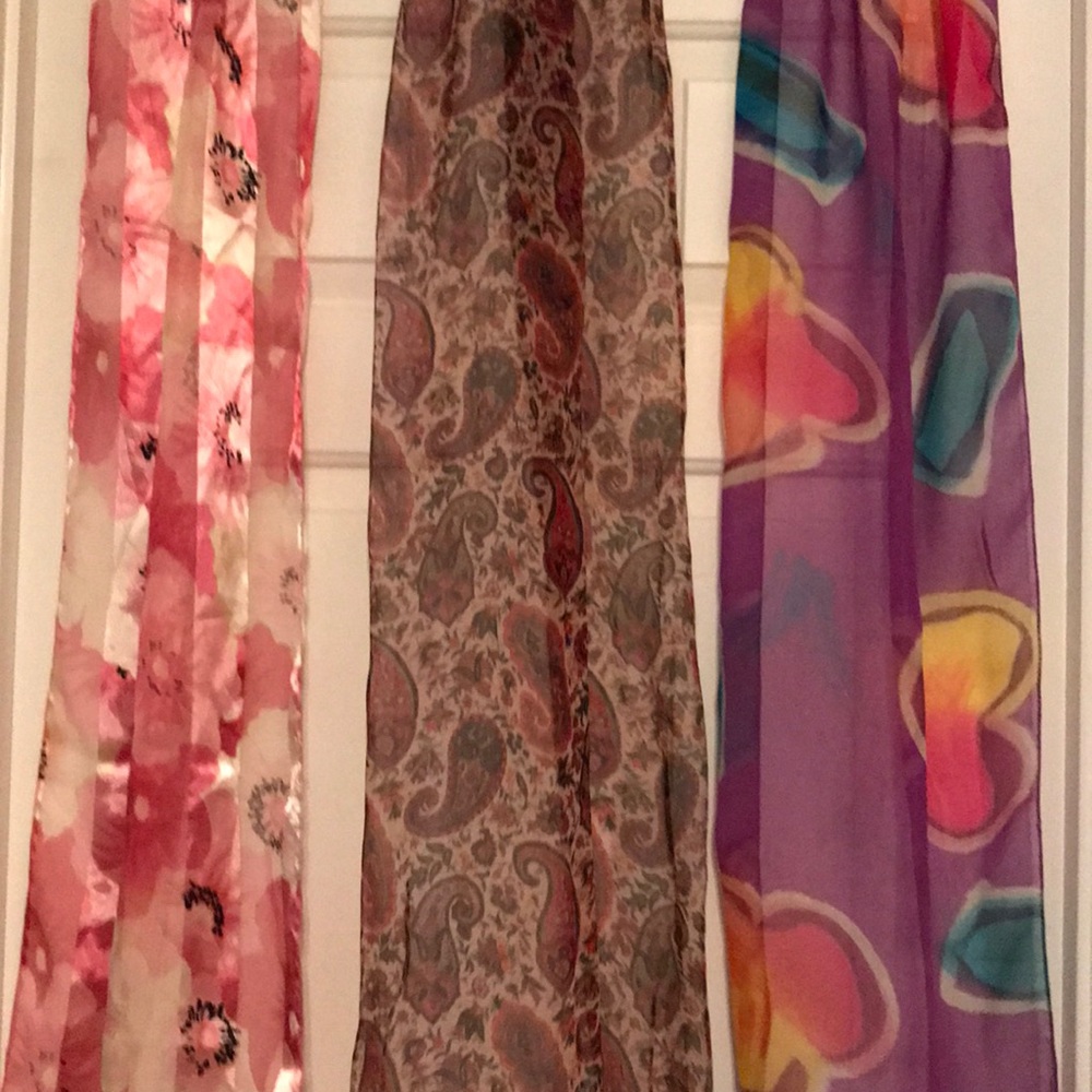 Bundle of 3 Chico’s scarves